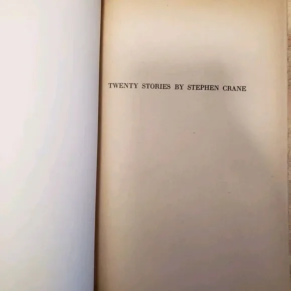 TWENTY STORIES BY STEPHEN CRANE 1st Printing April 1945 Intro By Carl Van Doren - Picture 4 of 15